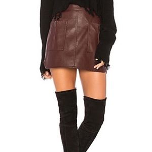 BCBGMAXAZRIA SABINA SKIRT IN BORDEAUX